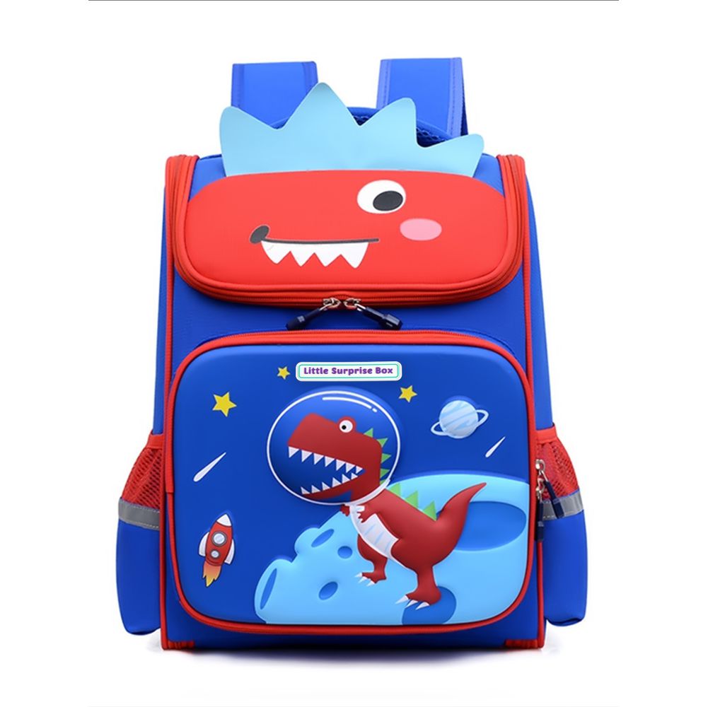 Cobalt 2d Pop Dino Space Backpack For Kids,5yrs yrs