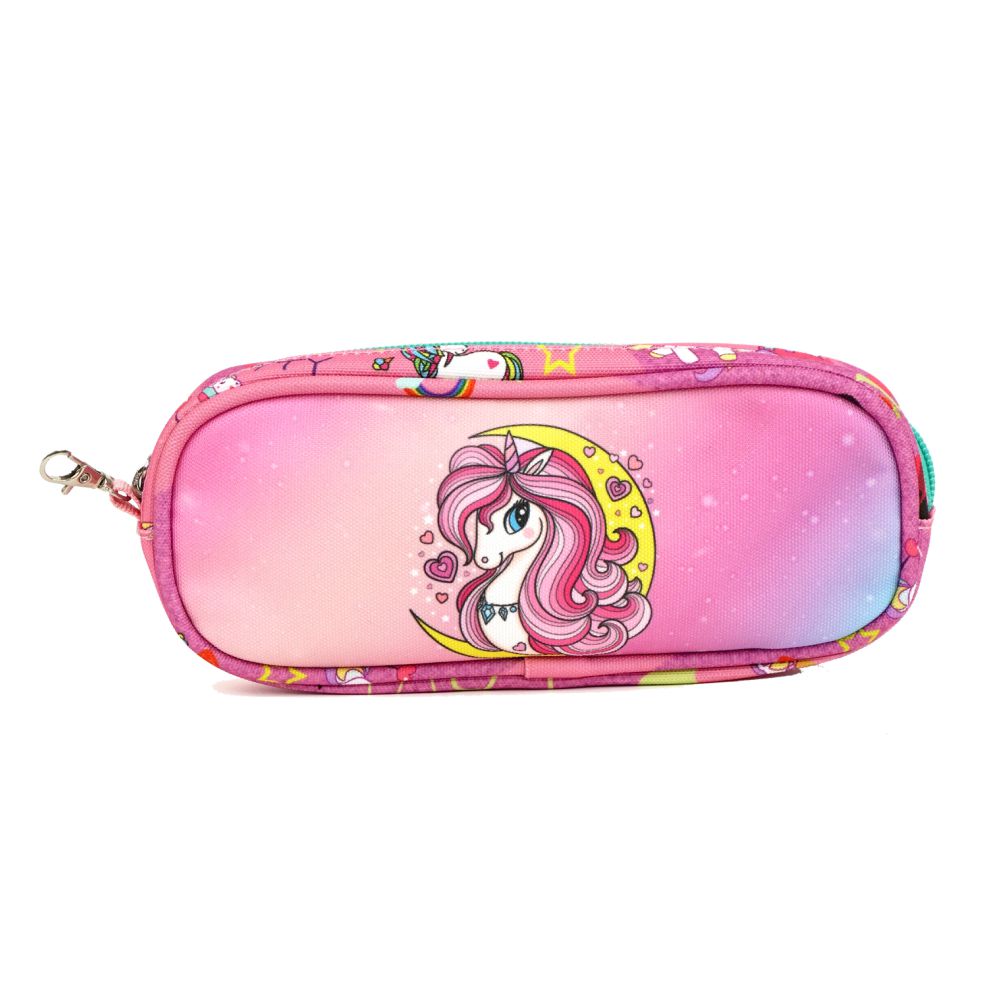 3pcs Moonlit Unicorn Matching Backpack,Lunch Bag and Stationery Pouch,5yrs - 9yrs