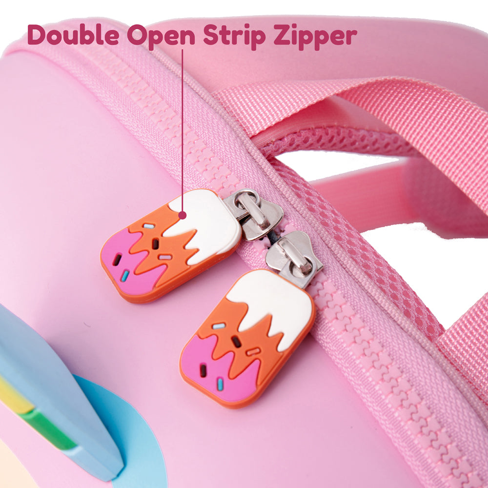 Little Surprise Box, Flashy The Unicorn, 3D Light Weighted Ergo Backpack For Toddlers & Kids With Leash.