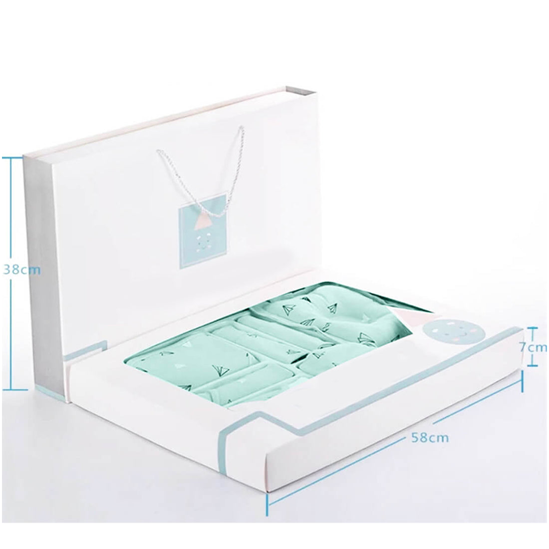 Newborn Baby Boy/Baby Girl 21pcs Gift Box, Mint Green (0 - 12 Months)