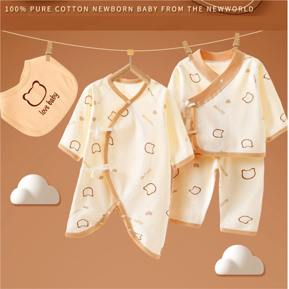 Box,27 pcs Brown Prince Teddy  Newborn Baby Girl/Baby Boy All Season wear,Gift Hamper set,0-6 months