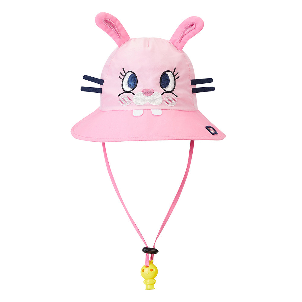 Little Surprise Box 3d Black whisker Bunny Wide Coverage Sun Hat for Kids& Toddlers with Adjustable Strap