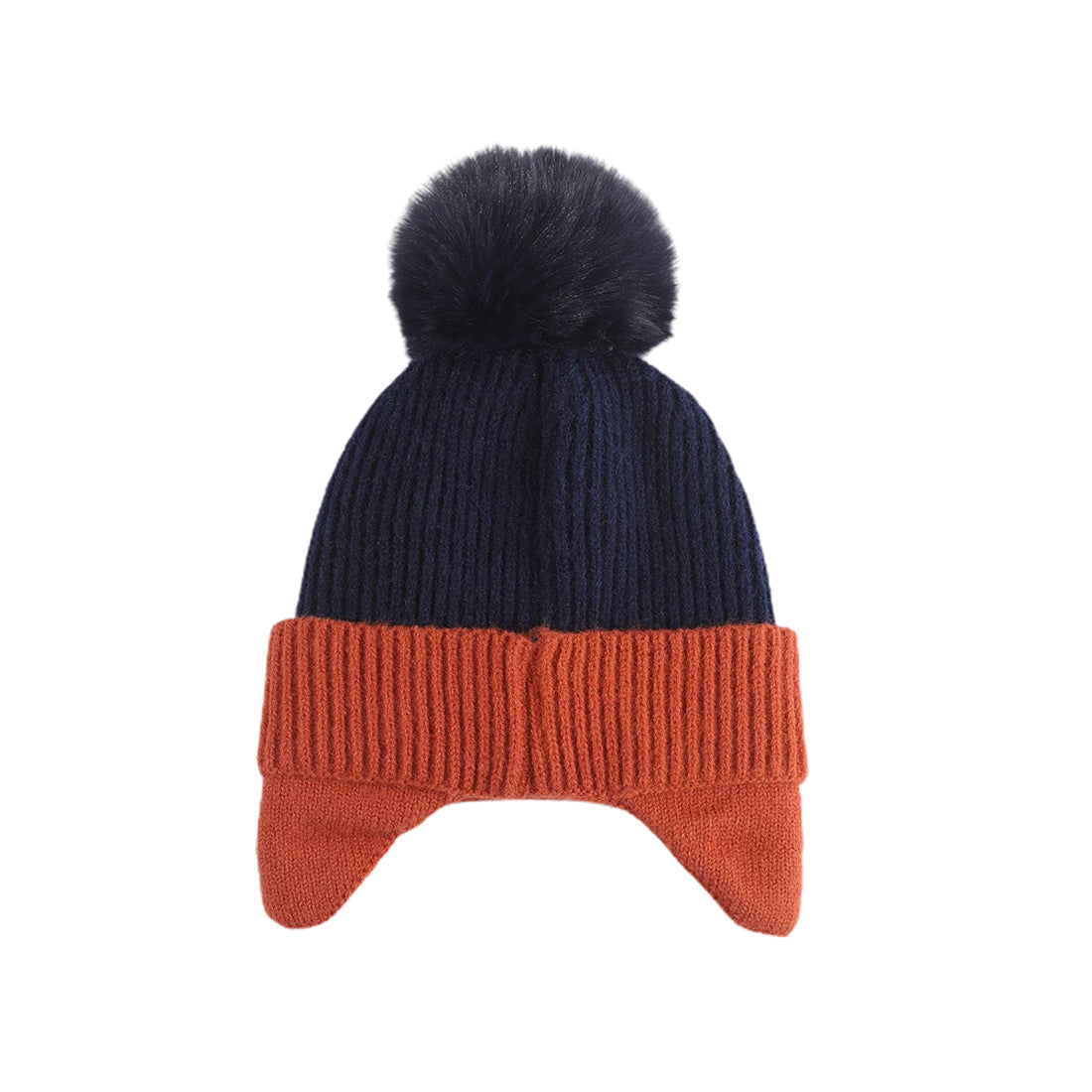 Navy Blue Naughty Monster Kids Winter Cap & Neck Muffler Set