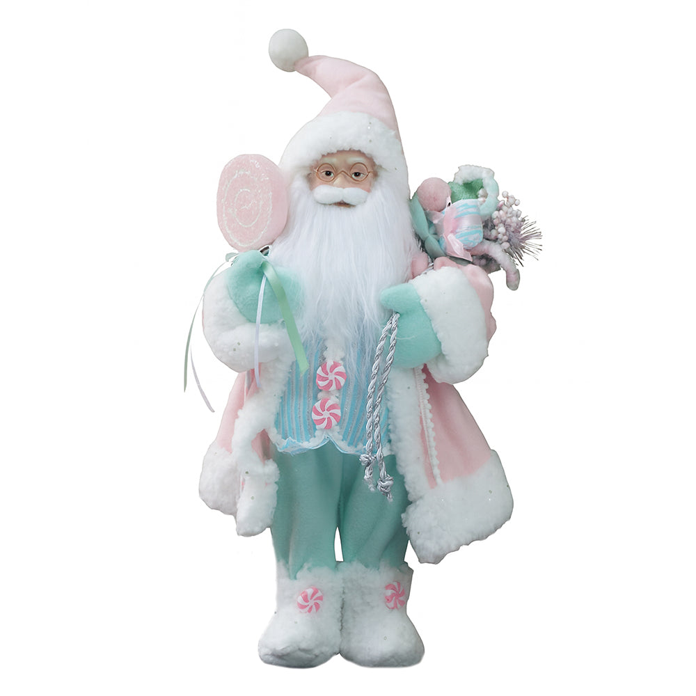 Little Surprise Box,20 Inches Pastel Candyland Self Standing Santa Christmas Table Décor And Christmas Décor