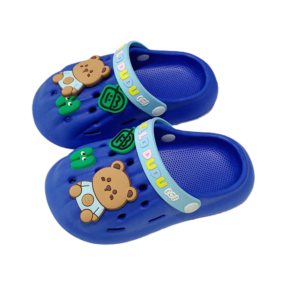 Little Surprise Box Dark Blue & Light Blue Big Bear Slip On Clogs ,Summer/Monsoon/ Beach Footwear For Toddlers And Kids, Unisex.