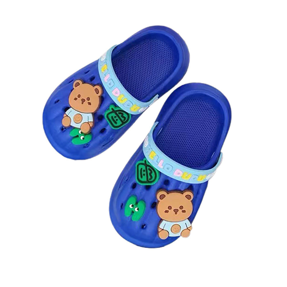 Little Surprise Box Dark Blue & Light Blue Big Bear Slip On Clogs ,Summer/Monsoon/ Beach Footwear For Toddlers And Kids, Unisex.