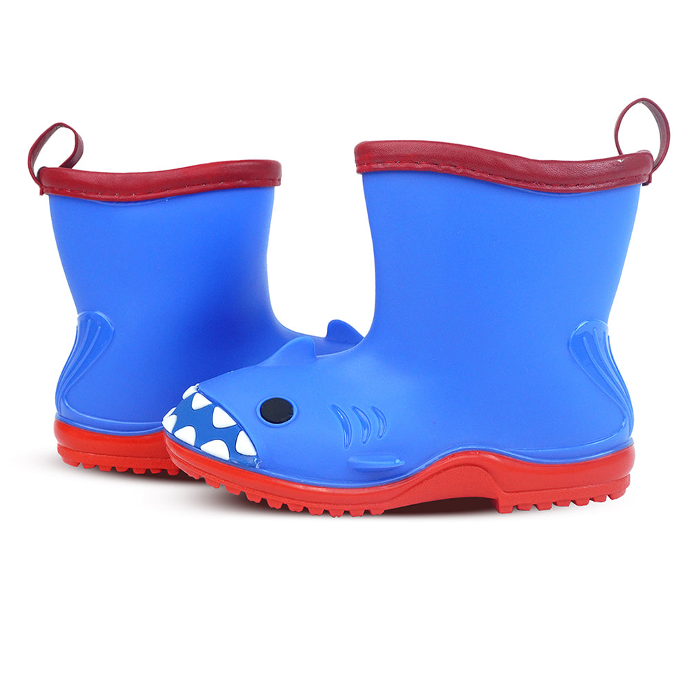 Little Surprise Box, Blue Shark EVA Rain Gumboots For Toddlers & Kids