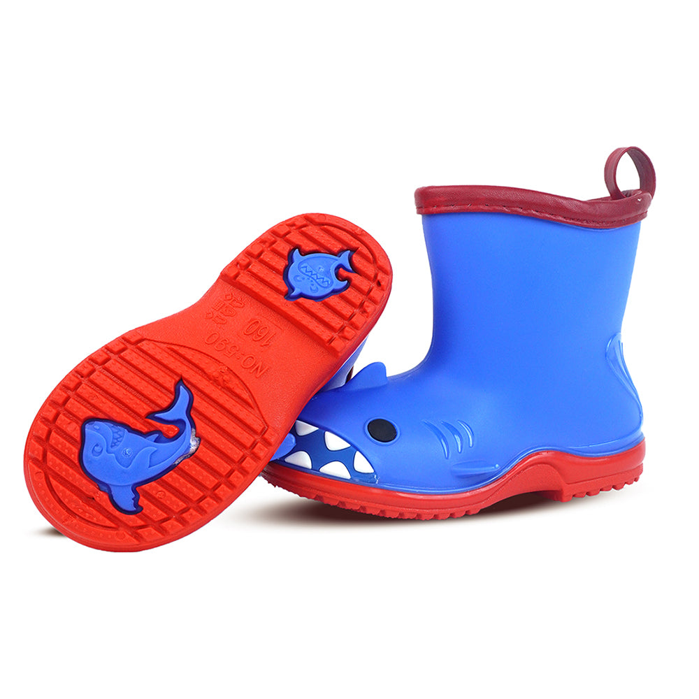 Little Surprise Box, Blue Shark EVA Rain Gumboots For Toddlers & Kids