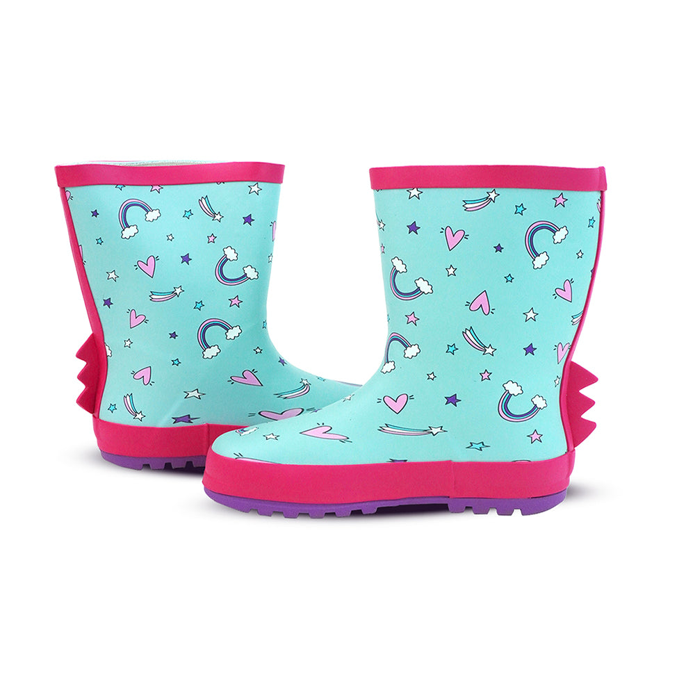 Little Surprise Box, Dreamy Unicorn Rubber Rain Gumboots For Toddlers & Kids
