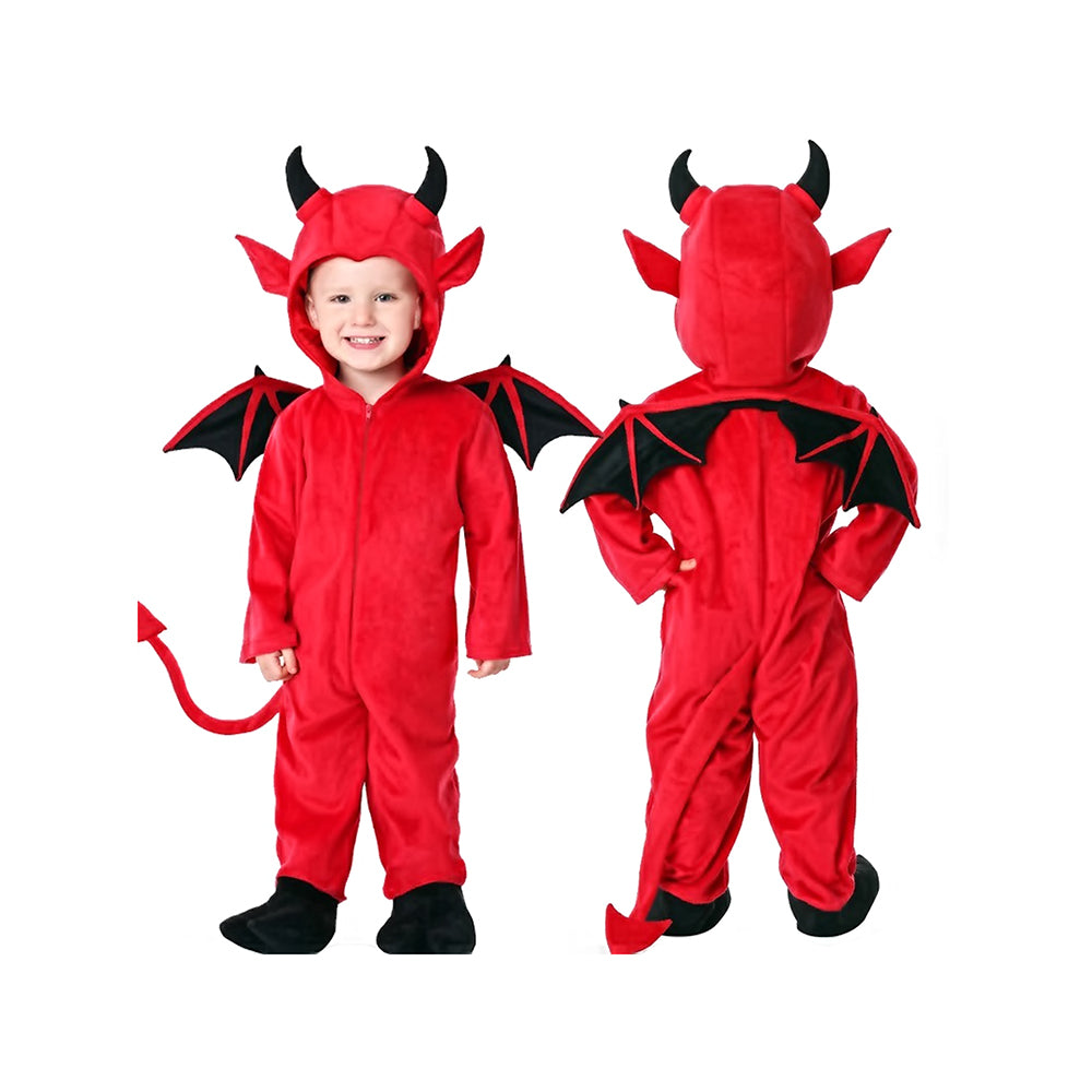 Little Surprise Box, Black Red Devil, Kids Halloween Costume Fancy Dress Up