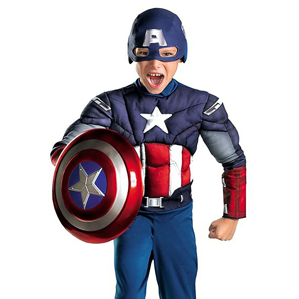 Little Surprise Box Blue Muscle Superhero Kids Halloween Costume Dress Up