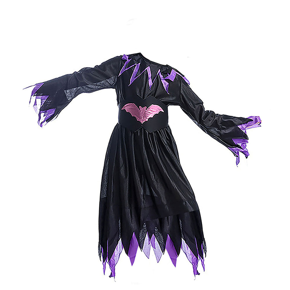 Little Surprise Box Purple Bat Witch Kids Halloween Costume Dress Up