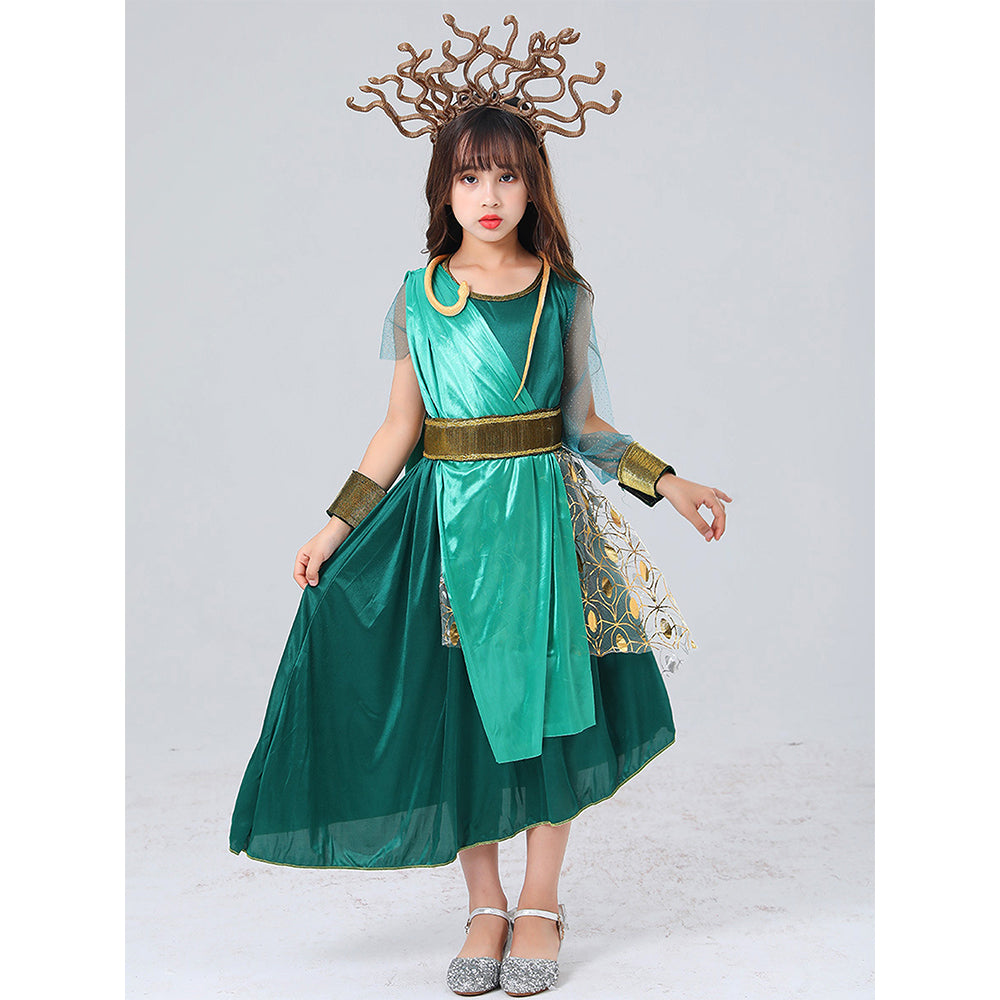 Little Surprise Box,Forest Snake Queen Kids Halloween Costume Dress Up