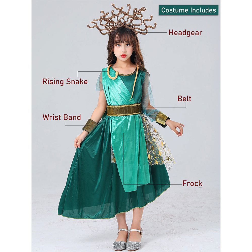 Little Surprise Box,Forest Snake Queen Kids Halloween Costume Dress Up
