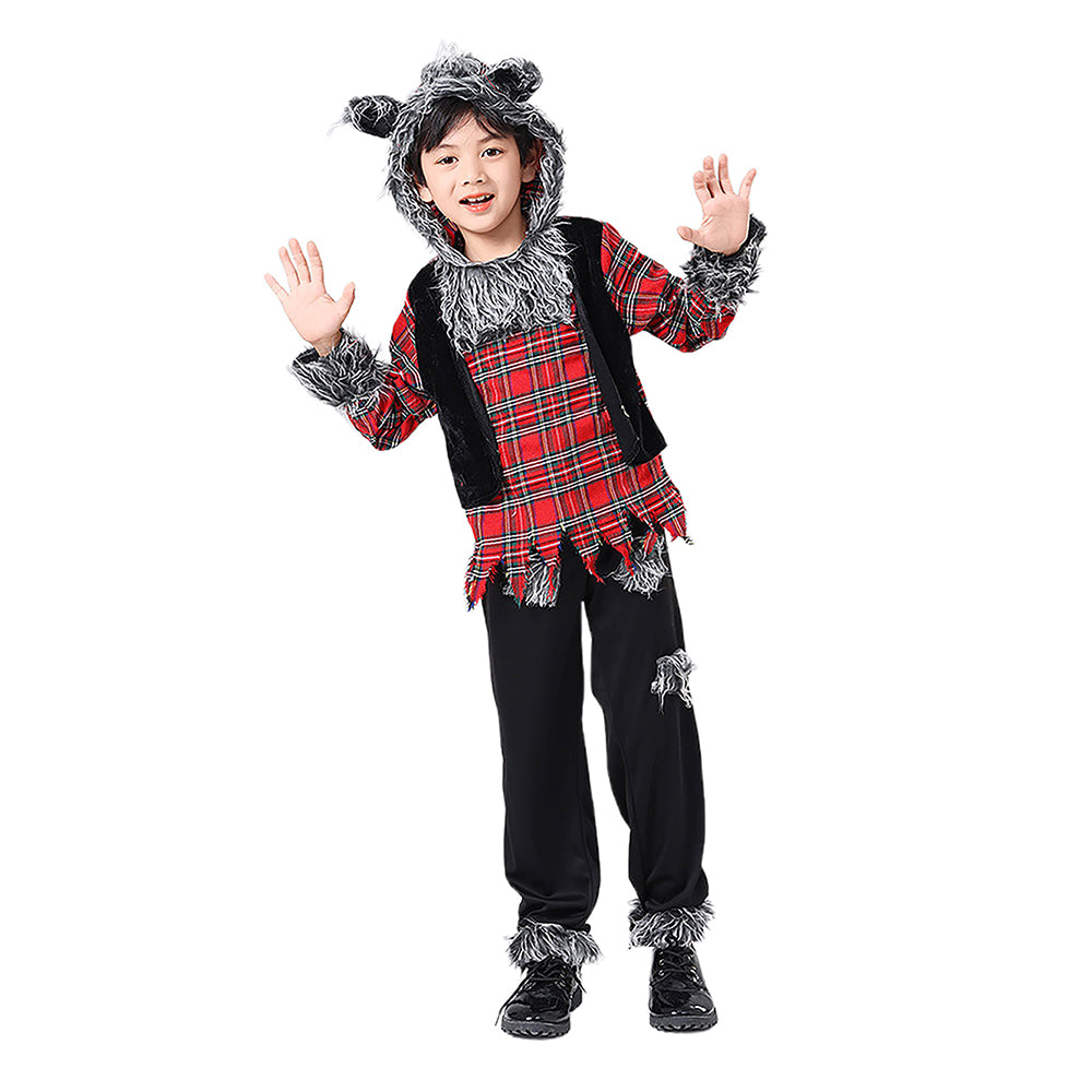 Little Surprise Box Werewolf Theme Kids Halloween Costume Dress Up