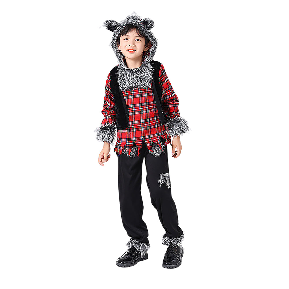 Little Surprise Box Werewolf Theme Kids Halloween Costume Dress Up