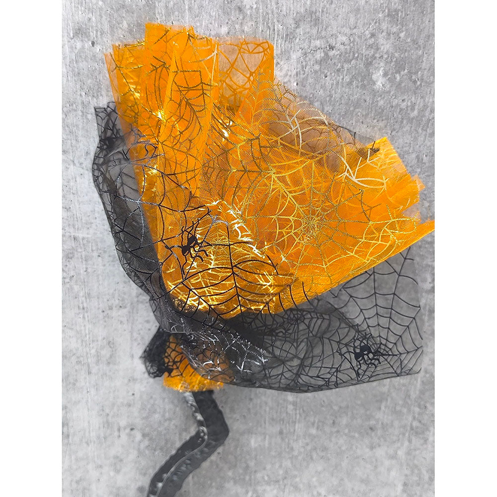 Little Surprise Box Orange Twisted Handle Broom Stick for Halloween Costume Party & Halloween Home office Decor