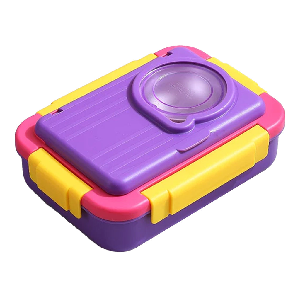 Little Surprise Box 2 decker Purple & Pink Double Lock Stainless Steel Lunch /Tiffin Box for Kids.