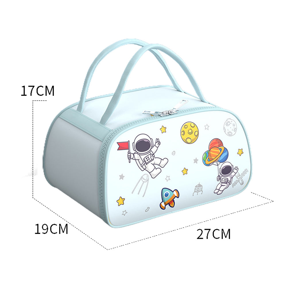 Little Surprise Box Kids Tiffin Lunch Box With Insulated Lunch Box Cover, Light Blue