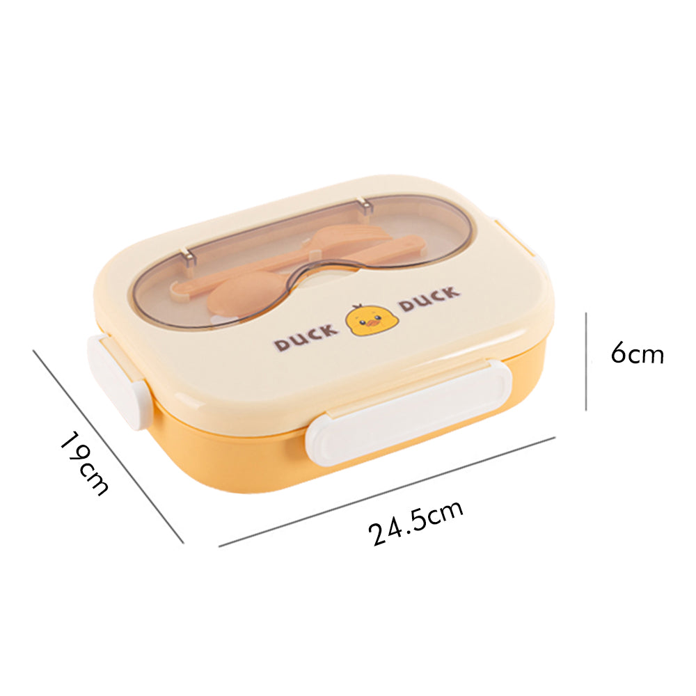 Little Surprise Box Small / Big Size Yellow Duck-Duck Theme Double Lock Stainless Steel Kids Lunch /Tiffin Box