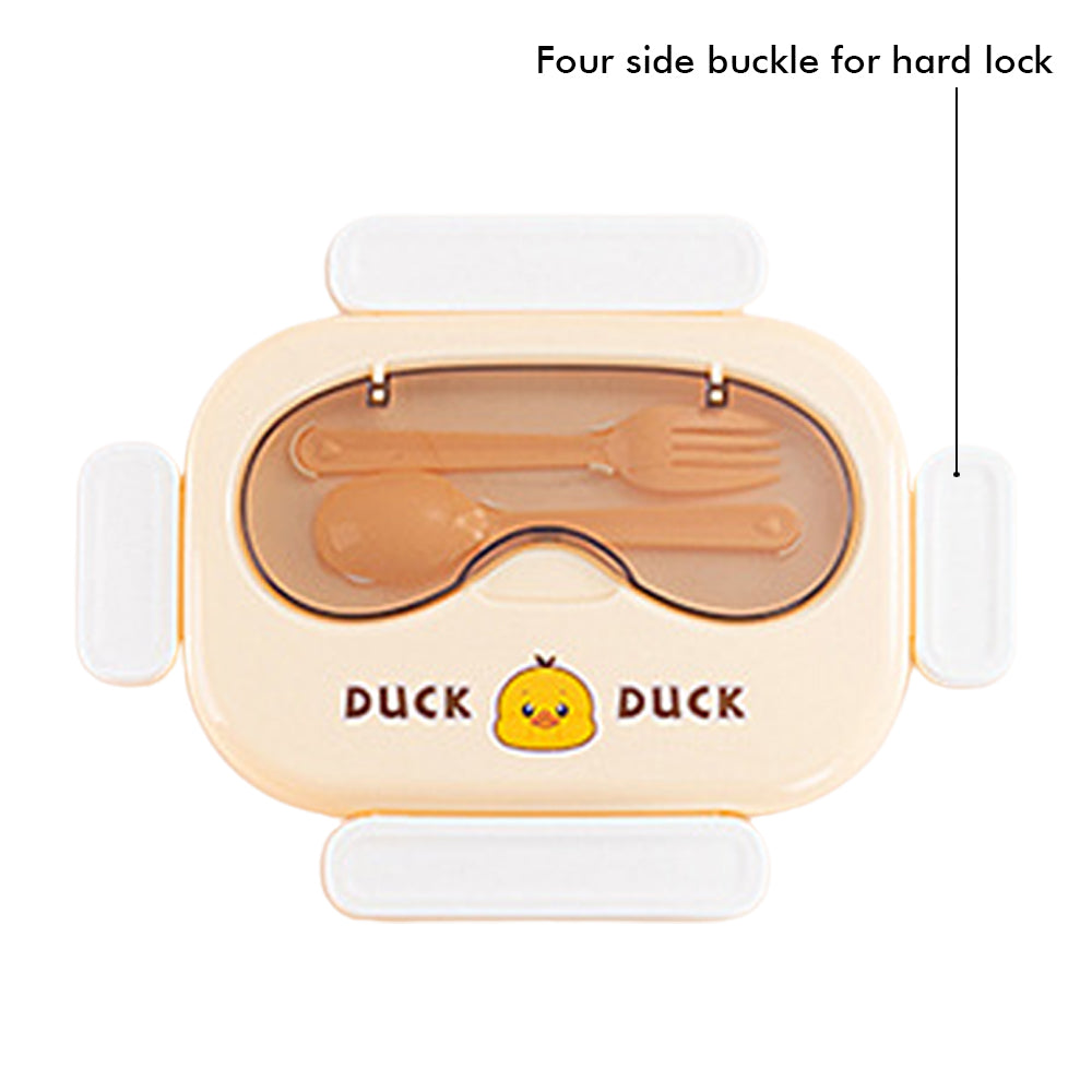 Little Surprise Box Small / Big Size Yellow Duck-Duck Theme Double Lock Stainless Steel Kids Lunch /Tiffin Box