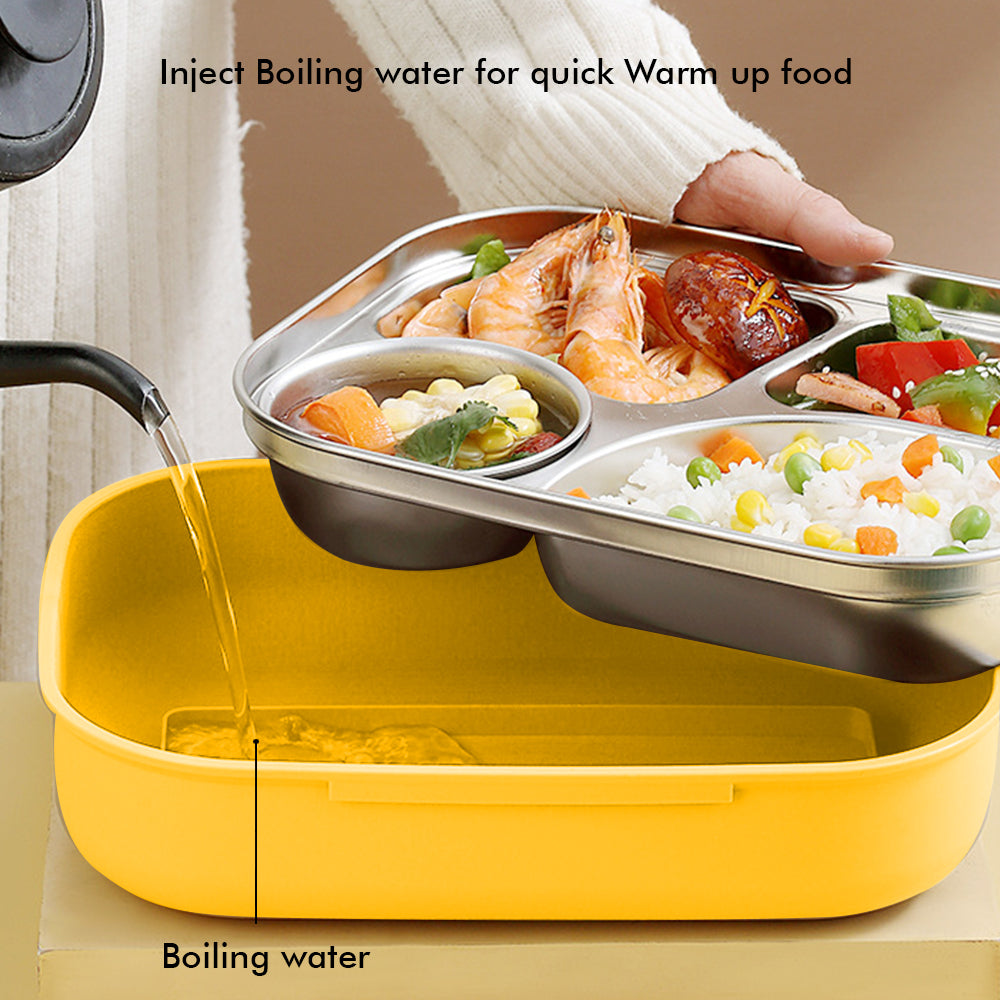 Little Surprise Box Small / Big Size Yellow Duck-Duck Theme Double Lock Stainless Steel Kids Lunch /Tiffin Box
