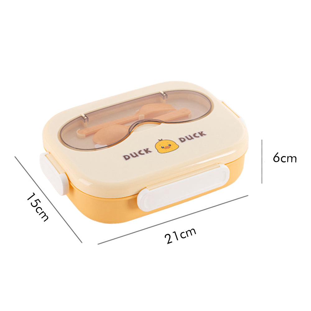 Little Surprise Box Small / Big Size Yellow Duck-Duck Theme Double Lock Stainless Steel Kids Lunch /Tiffin Box