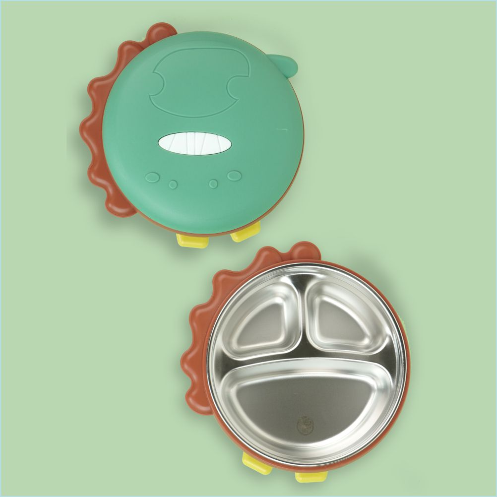 3d Green Munch Monster Stainless Steel Kids Lunch Box