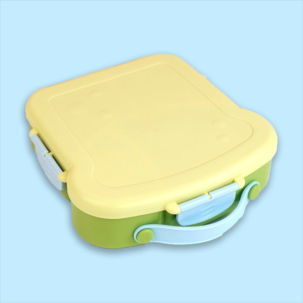 Little Surprise Box, Pastel Mint Bread slice Fun themed Kids Lunch Box/Tiffin Box