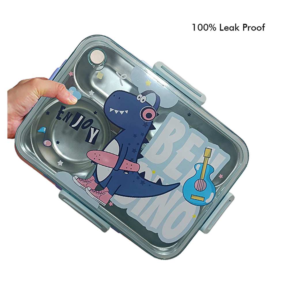 Little Surprise Box Big Dino Kellyjogrn Lunch Box, Insulated Lunch Bag & Water Bottle,Combo Set of 3 for Kids