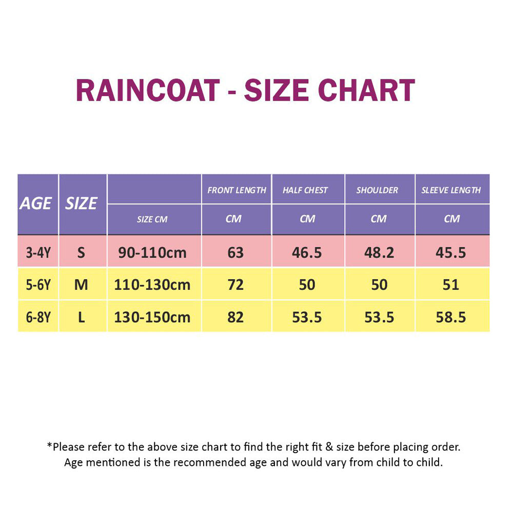 Cloudy 3d Lion bright Yellow Long Style Raincoat For Kids
