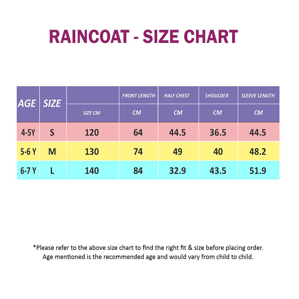 Little Surprise Box, Peach Donut Unicorn Knee Length Raincoat For Kids