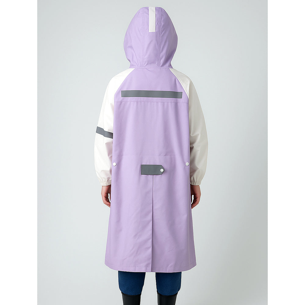 Little Surprise Box, Purple Uni Cap Style Knee length Raincoat for Kids & Teens