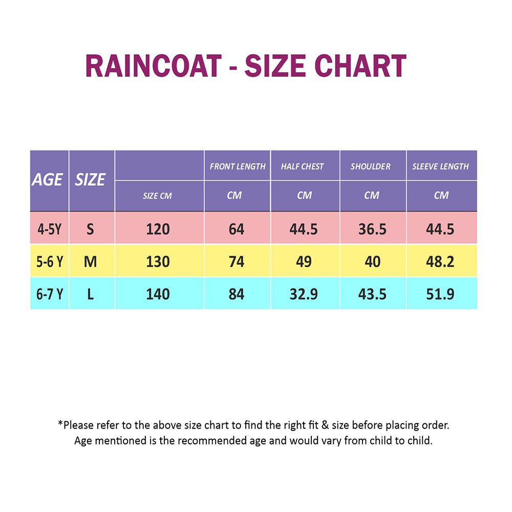Little Surprise Box, Yellow Robot Knee Length Raincoat For Kids