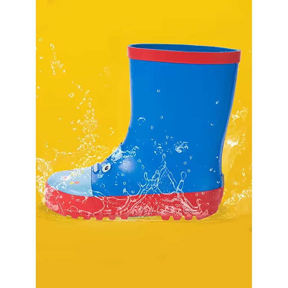 Little Surprise Box Mr. Nutty Robot Flexible Rubber Rain Gumboots for Toddlers and Kids