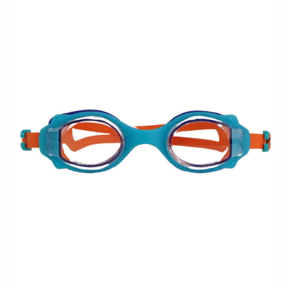 Junior Blue Orange Anti Fog UV Protection Leakproof Design Swim Goggles for Kids, 3 years - 8 years