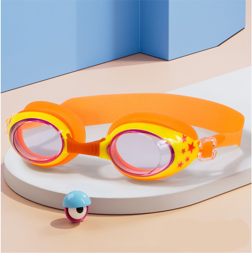 Starry Orange Anti Fog UV Protection Leakproof Design Swim Goggles for Kids, 3yrs - 8yrs