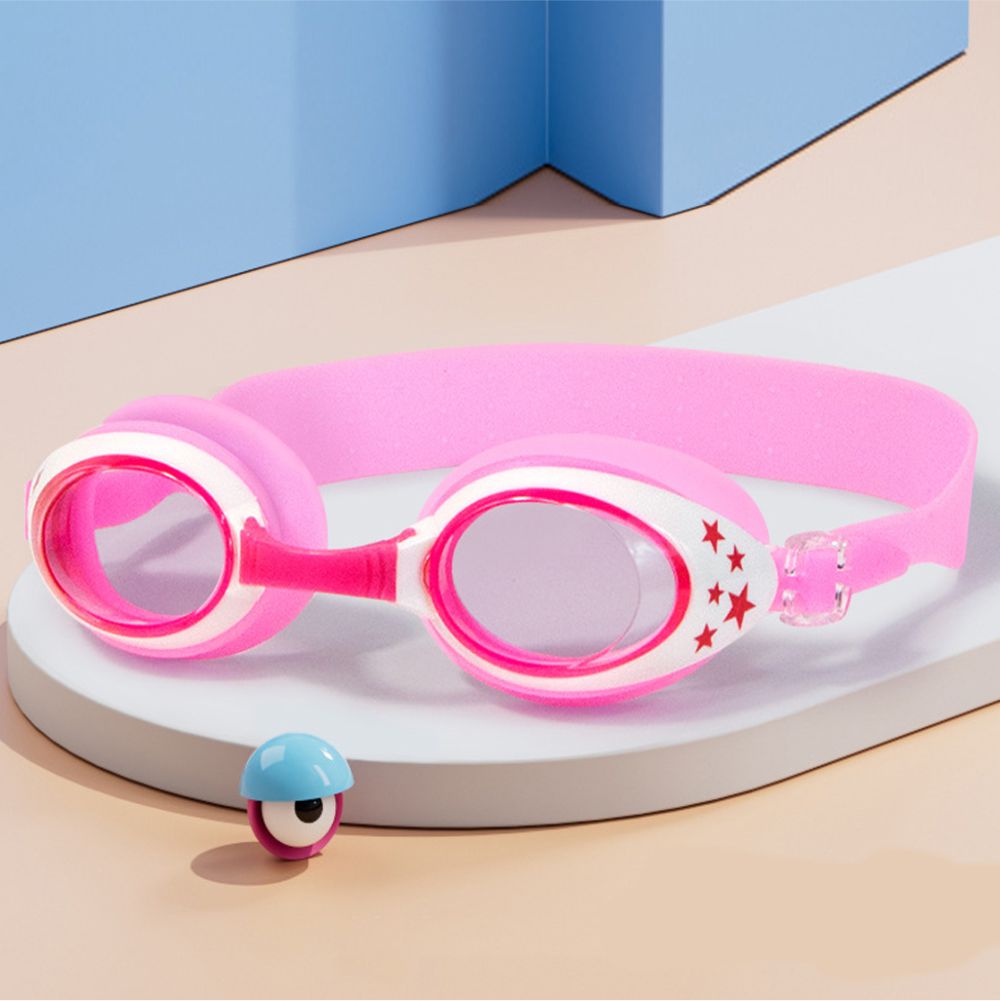 Little Surprise Box , Starry Pink Anti Fog UV Protection Leakproof Design Swim Goggles for Kids, 3yrs - 8yrs