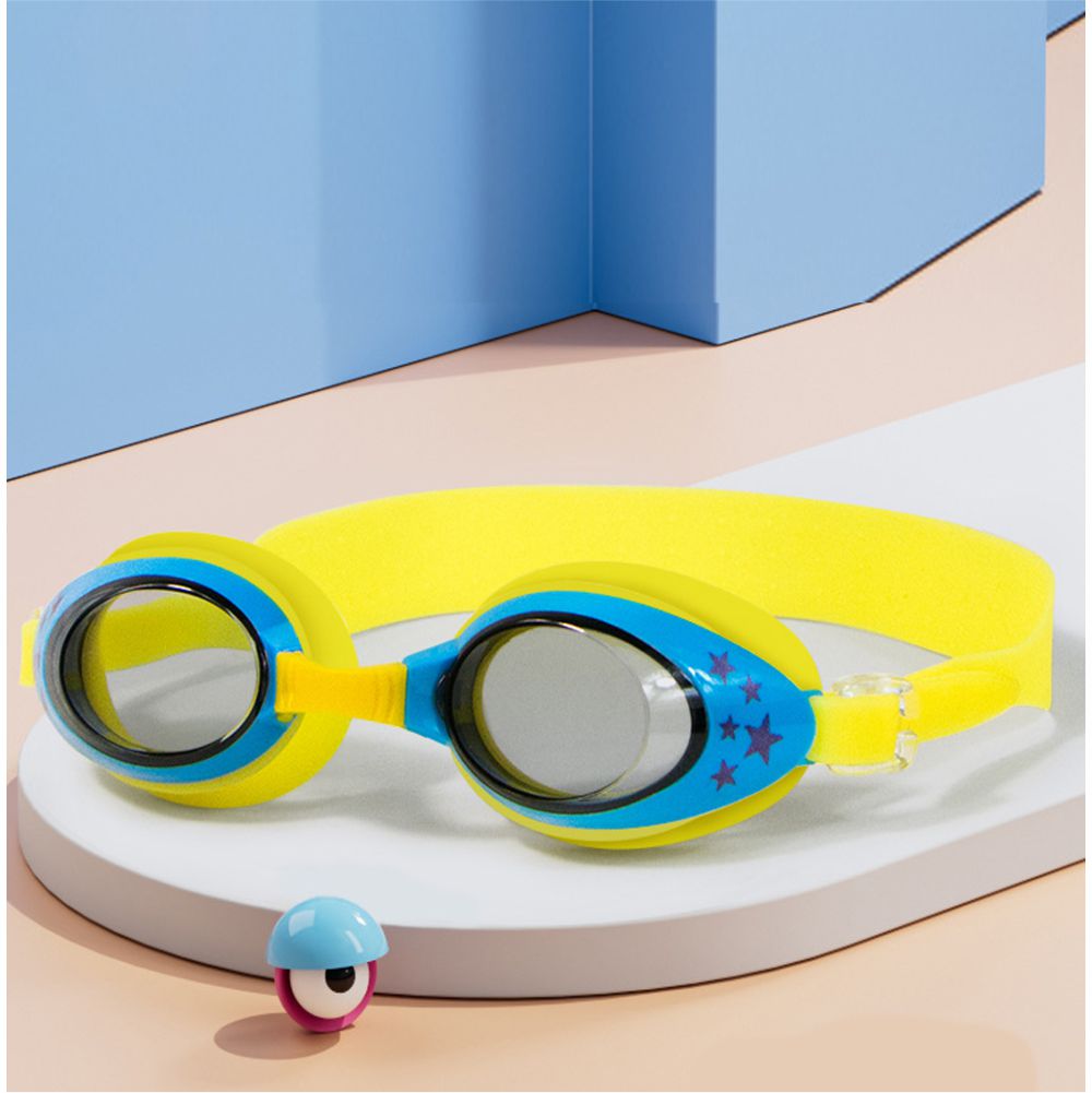 Little Surprise Box , Starry Yellow Anti Fog UV Protection Leakproof Design Swim Goggles for Kids, 3yrs - 8yrs
