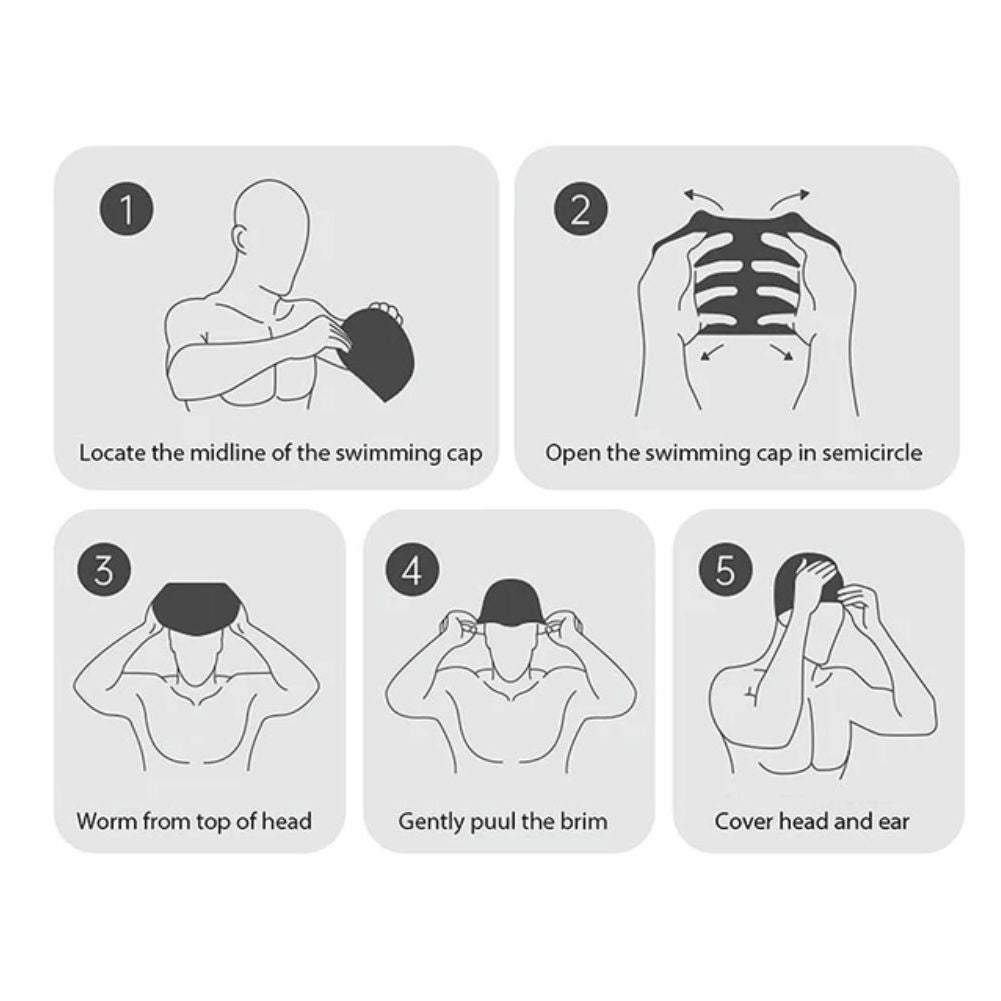 Little Surpise Box, Scales Purple Fishy , Silicone Kids Swim Cap, 5 years -15 years