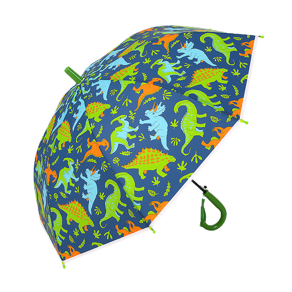 Little Surprise Box Dinosaur Kingdom Blue & Green Umbrella for Kids