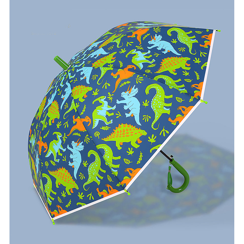 Little Surprise Box Dinosaur Kingdom Blue & Green Umbrella for Kids