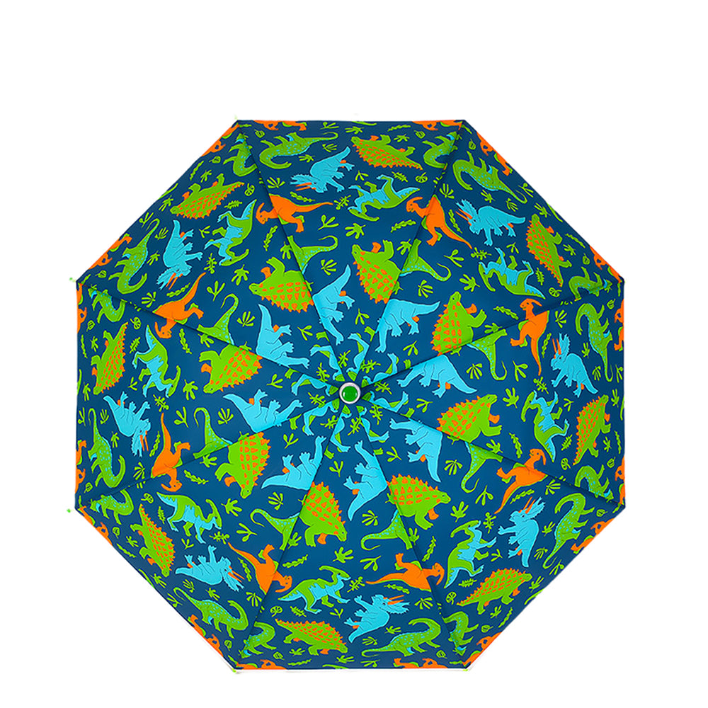 Little Surprise Box Dinosaur Kingdom Blue & Green Umbrella for Kids
