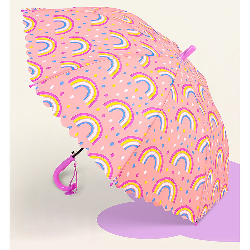 Little Surprise Box Bright Rainbow Pink Umbrella for Kids