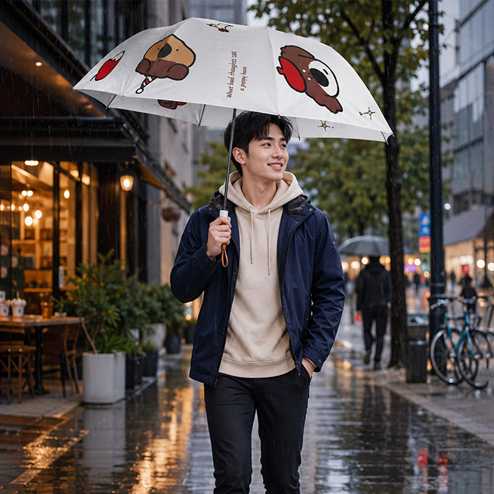 3 Fold Auto Open & Close Rain & Sun Dual Umbrella for Teens & Adults