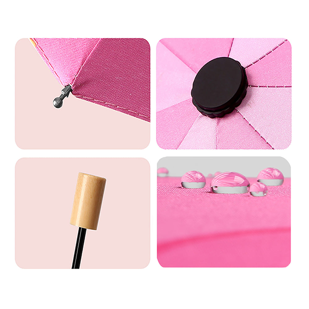 Little Surprise Box 3 fold Catty Umbrella for Kids - Green