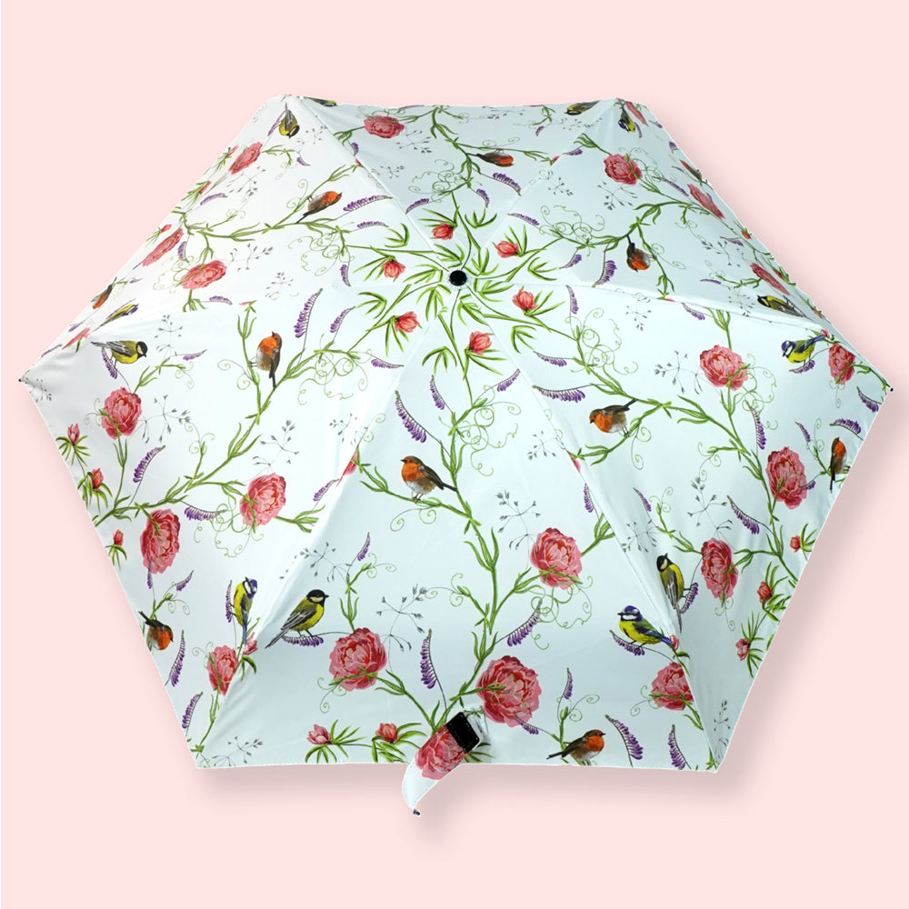 Little Surprise Box, 5 Fold Capsule Pocket Edition Little Birdie Theme Umbrella for Adults