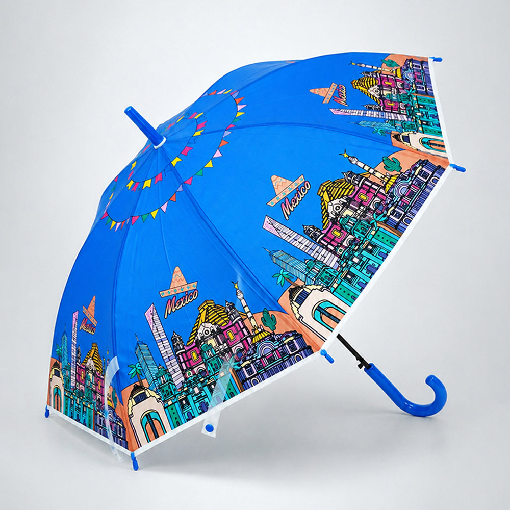 Mexico Landmark Print Umbrella for Teens & Adults
