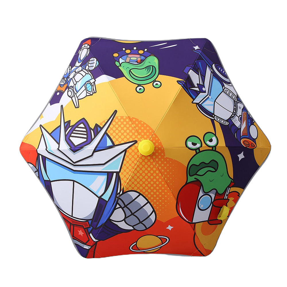 Little Surprise Box Aliens Space Theme, Canopy Shape Umbrella For Kids,5-12yrs