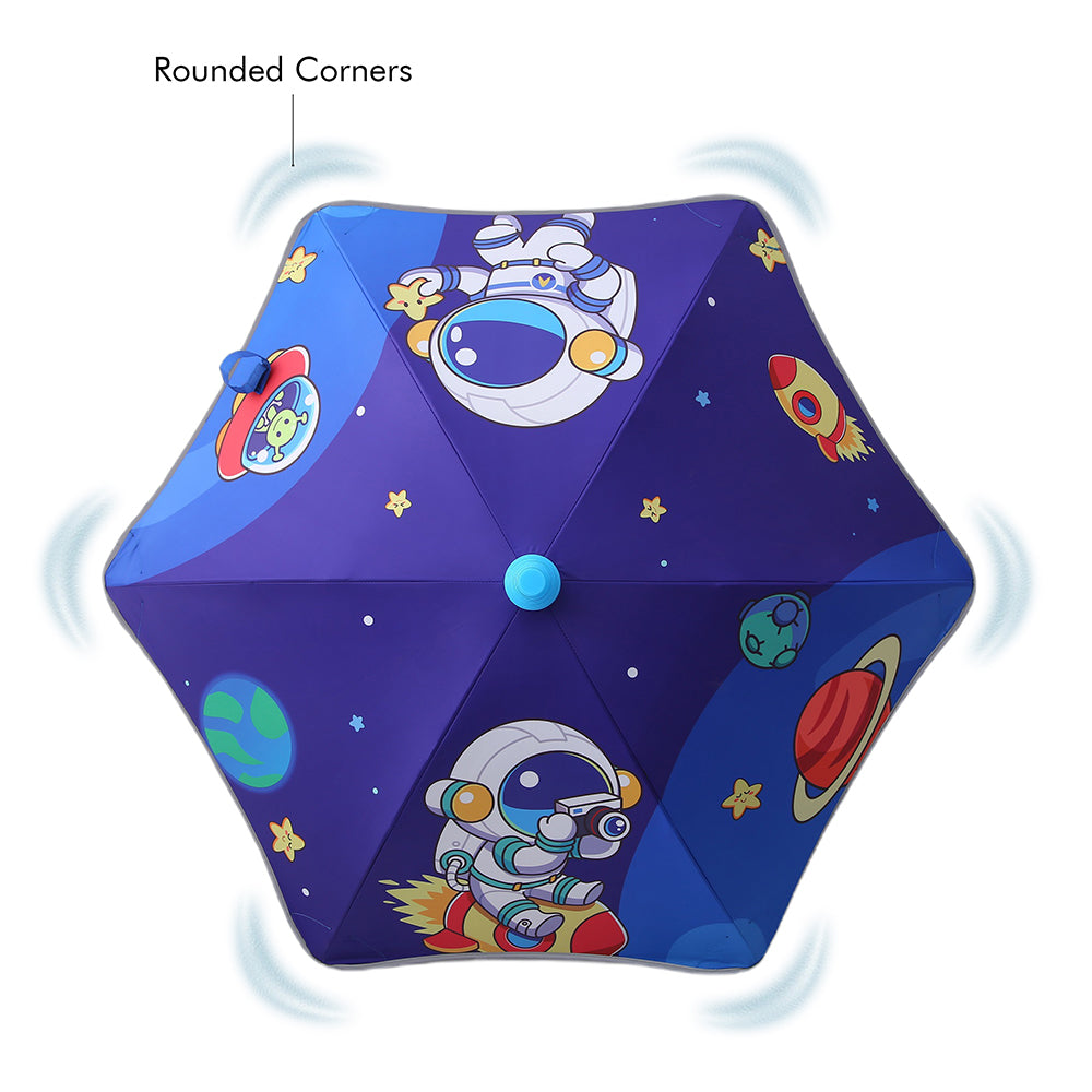 Little Surprise Box Astro Space Theme,Canopy Shape Umbrella For Kids,5-12yrs
